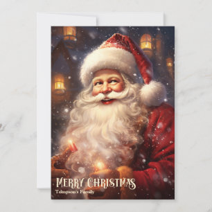 Cartes Pour Fêtes Annuelles Vintage rétro classique Père Noël ho ho ho ho ho