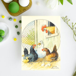 Cartes Pour Fêtes Annuelles Vintage Swedish Easter Chicken Coop Jenny Nyström