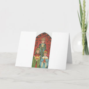 Cartes Pour Fêtes Annuelles Vintage Trois chorale