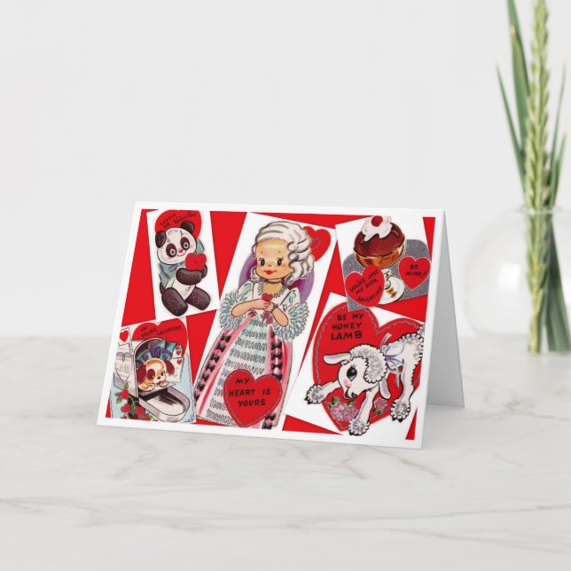 Cartes Pour Fêtes Annuelles Vintage Valentine (Devant)
