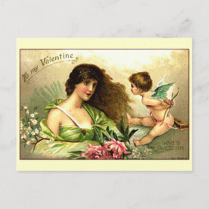 Cartes Pour Fêtes Annuelles Vintage Valentine Aphrodite And Cupid