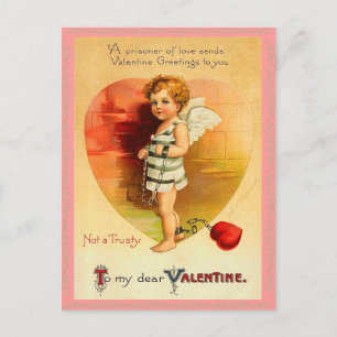 Cartes Pour Fêtes Annuelles Vintage Valentine Postcard