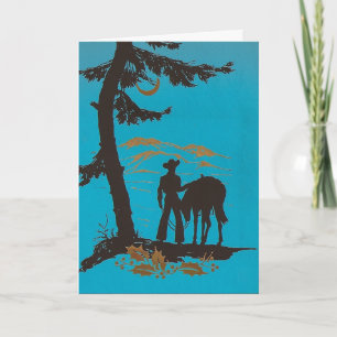Cartes Pour Fêtes Annuelles Vintage Western
