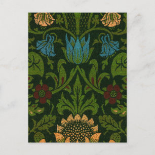 Cartes Pour Fêtes Annuelles Vintage William Morris Violet et Columbine