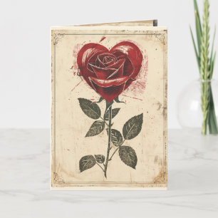 Cartes Pour Fêtes Annuelles Vintgae Saint-Valentin 