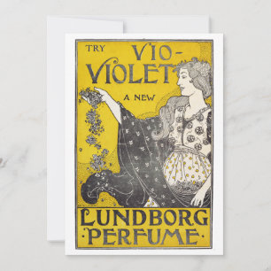 Cartes Pour Fêtes Annuelles Vio-Violet Parfum Art