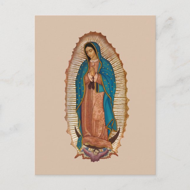 Cartes Pour Fêtes Annuelles Virgen de Guadalupe (Devant)