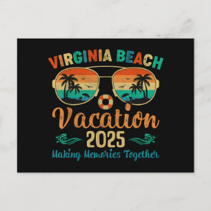 Cartes Pour Fêtes Annuelles Virginia Beach Vacation 2025 amis Famille été