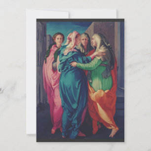 Cartes Pour Fêtes Annuelles Visitation de la Vierge par Pontormo 