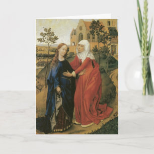 Cartes Pour Fêtes Annuelles Visite de Mary - Rogier van der Weyden