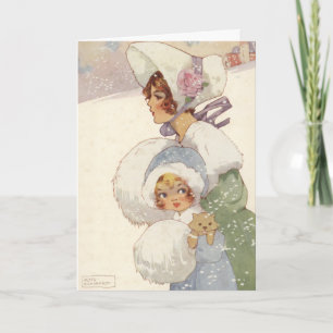 Cartes Pour Fêtes Annuelles Visite de Noël par Agnes Richardson