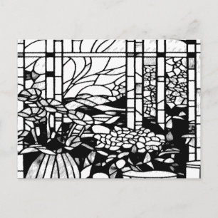 Cartes Pour Fêtes Annuelles Vitraux de jardin 