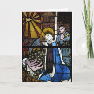 Cartes Pour Fêtes Annuelles Vitraux de la Nativité Jésus Vierge Marie Joseph