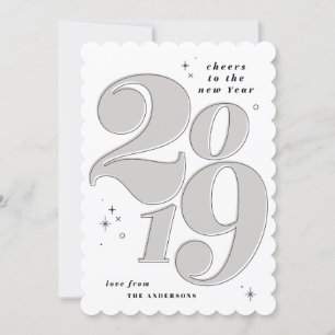 Cartes Pour Fêtes Annuelles Vive la nouvelle année gras 2019 multi photo