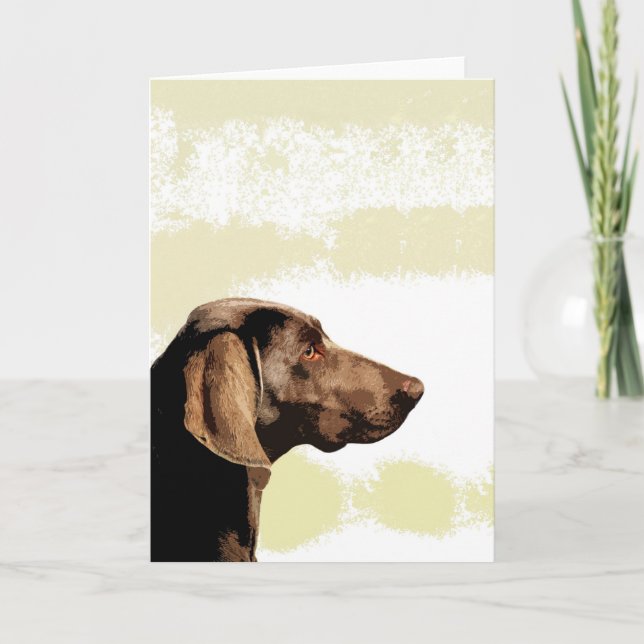 Cartes Pour Fêtes Annuelles Vizsla (Devant)