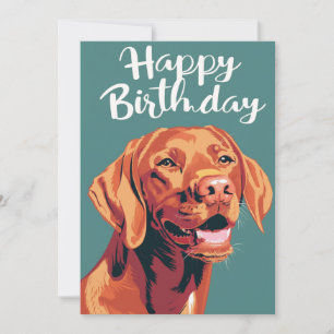 Cartes Pour Fêtes Annuelles Vizsla Joyeux anniversaire
