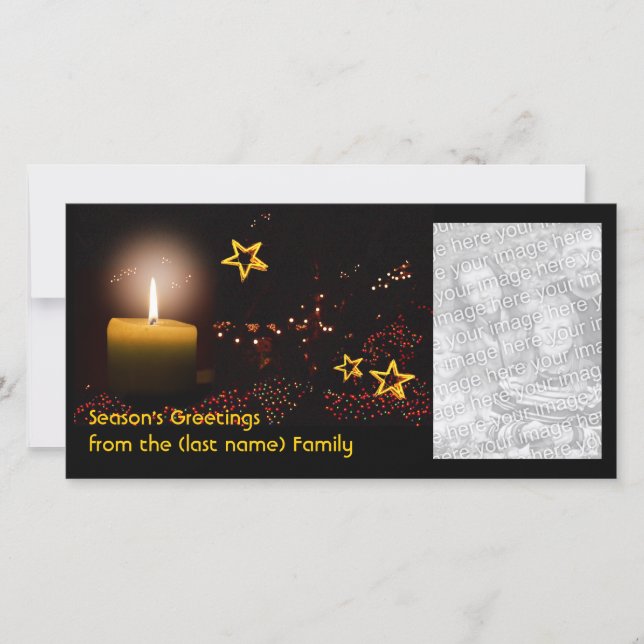 Cartes Pour Fêtes Annuelles Vœux avec votre photo (Devant)