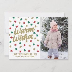 Cartes Pour Fêtes Annuelles Vœux chaleureux