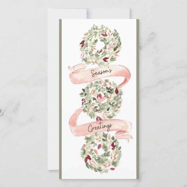 Cartes Pour Fêtes Annuelles Voeux chauds : Joyeuses Fêtes (Devant)