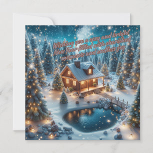 Cartes Pour Fêtes Annuelles Voeux chauds pour un Nouvel An lumineux
