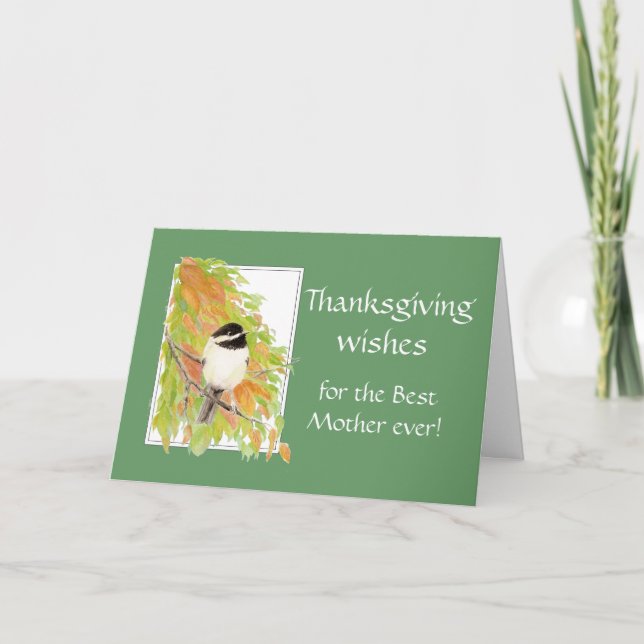 Cartes Pour Fêtes Annuelles Voeux d'action de grâces Humour Oiseau Automne pou (Devant)