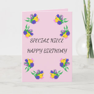 Cartes Pour Fêtes Annuelles voeux d'anniversaire Special Niece