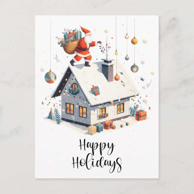 Cartes Pour Fêtes Annuelles Vœux de fêtes (Devant)
