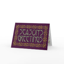Vœux de la saison Art Nouveau