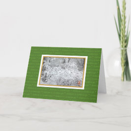 Cartes Pour Fêtes Annuelles Vœux de la saison Branches enneigées Pliées Fêtes