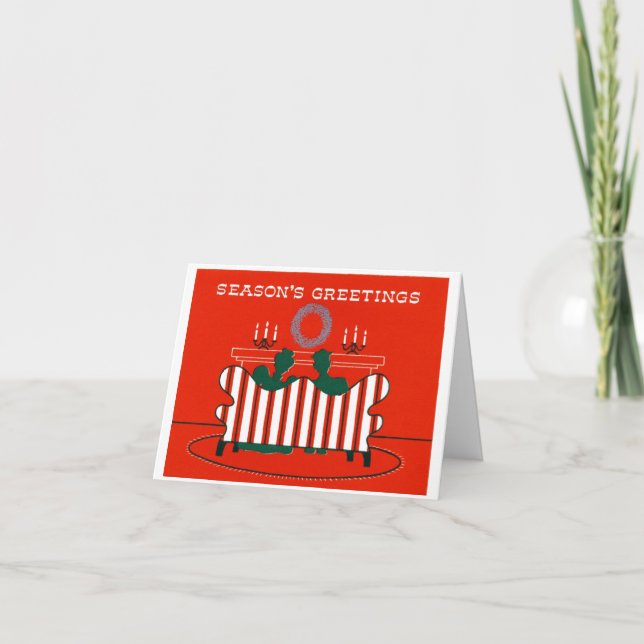 Cartes Pour Fêtes Annuelles Vœux de la saison de nous deux (Devant)
