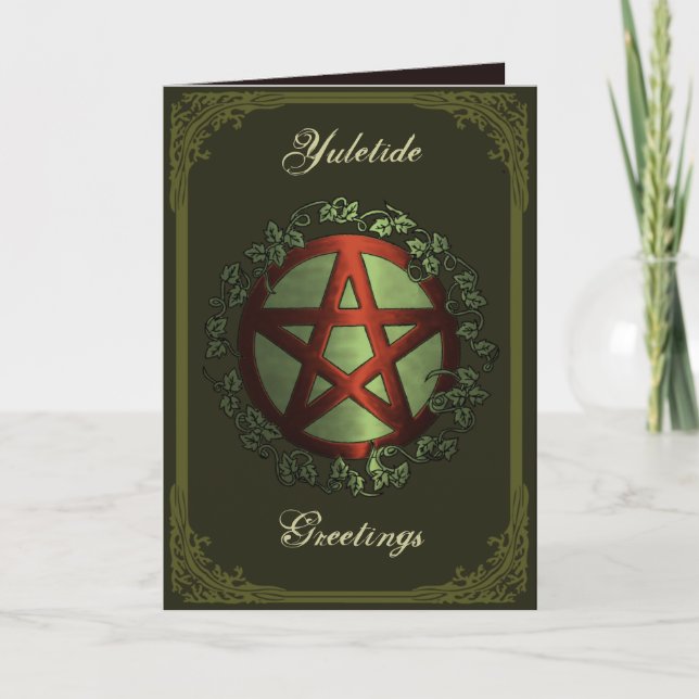 Cartes Pour Fêtes Annuelles Vœux de Noël (Devant)