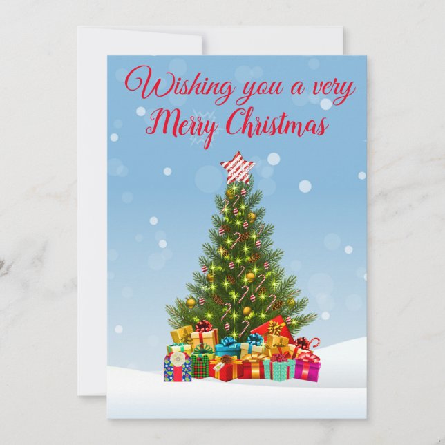 Cartes Pour Fêtes Annuelles voeux de Noël (Devant)