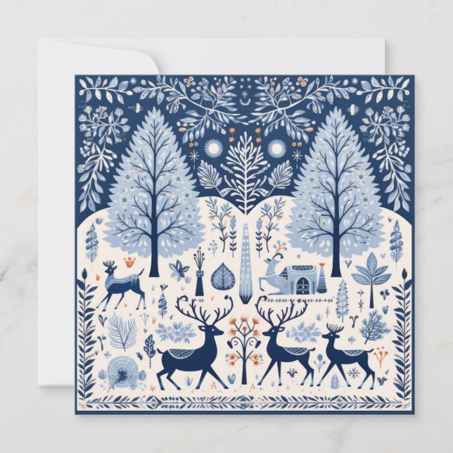 Cartes Pour Fêtes Annuelles Vœux de Noël (Devant)