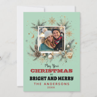 Cartes Pour Fêtes Annuelles Voeux de Noël avec photo personnalisée