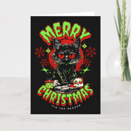 Cartes Pour Fêtes Annuelles Vœux de Noël de fan d'horreur