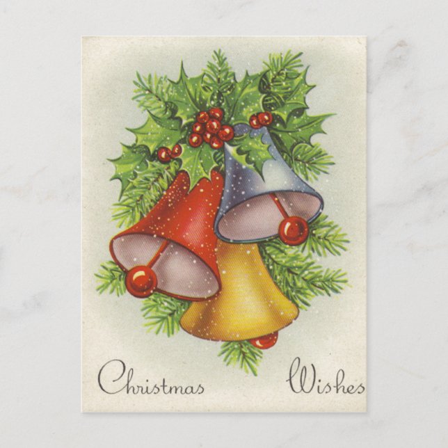 Cartes Pour Fêtes Annuelles Voeux de Noël Jingle Bells (Devant)