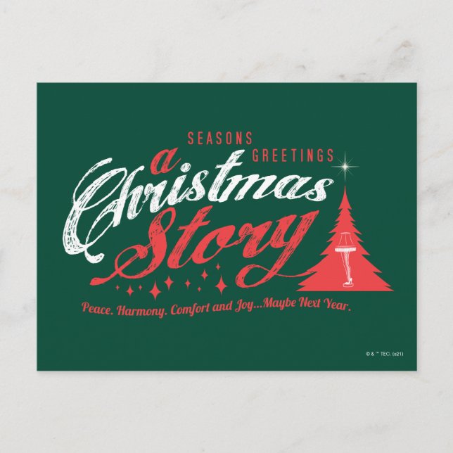Cartes Pour Fêtes Annuelles Vœux de Noël - Une histoire de Noël (Devant)