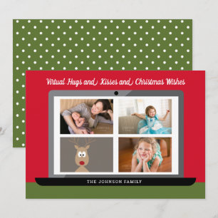 Cartes Pour Fêtes Annuelles Voeux de Noël virtuels - 3 Rencontre photo