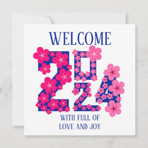 CARTES POUR FÊTES ANNUELLES VOEUX DE NOUVELLE ANNÉE 2024 MAMAN PAPA SŒUR FRÈRE