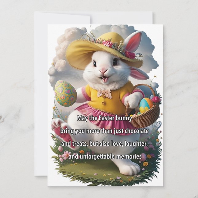 CARTES POUR FÊTES ANNUELLES VOEUX DE PÂQUES (Devant)