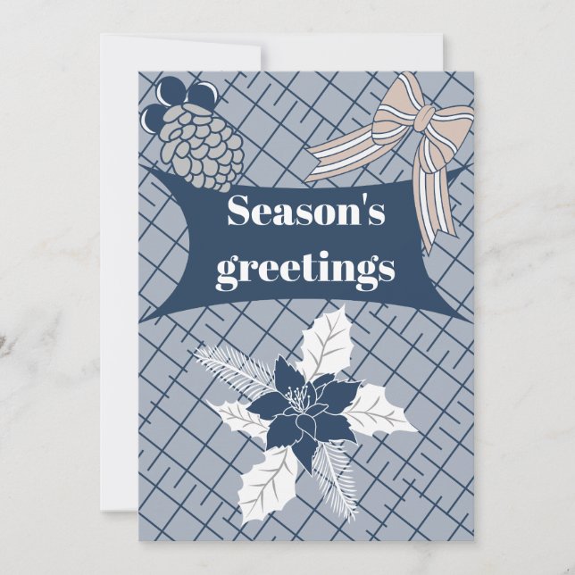 Cartes Pour Fêtes Annuelles Vœux de saison (Devant)