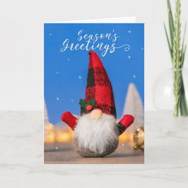Cartes Pour Fêtes Annuelles Vœux de saison pour tout gnome mignon d'hiver