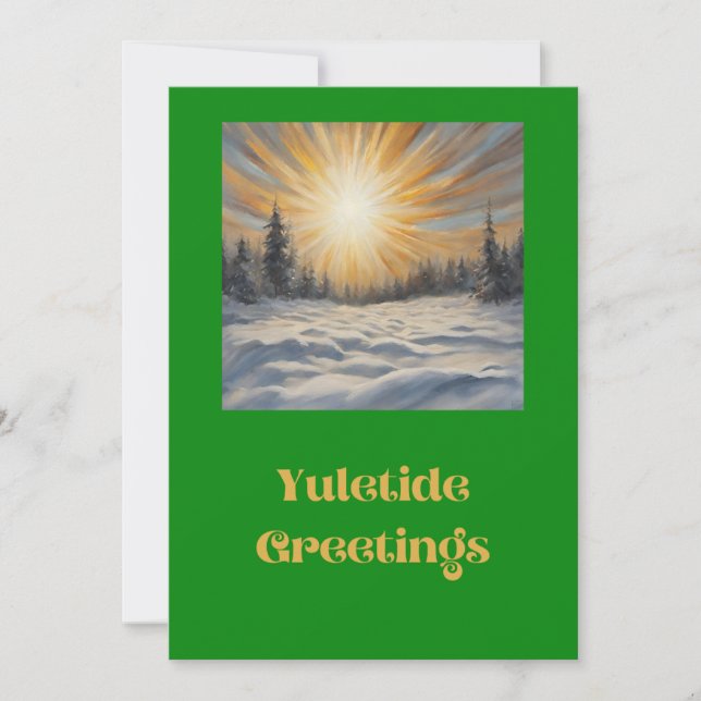 Cartes Pour Fêtes Annuelles Vœux de Yuletide  (Devant)