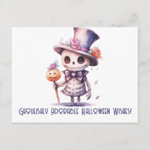 Cartes Pour Fêtes Annuelles Vœux d'Halloween adorablement sinistres Halloween