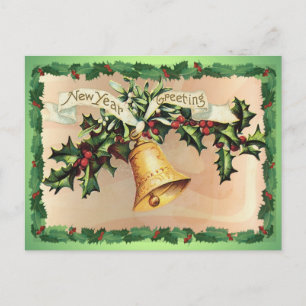 Cartes Pour Fêtes Annuelles VOEUX DU NOUVEL AN & HOUX par SHARON SHARPE