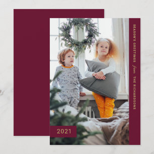 Cartes Pour Fêtes Annuelles Voeux festifs   Une photo moderne