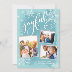 Cartes Pour Fêtes Annuelles Voeux Joyeux Noël 3 Collage Multiphoto
