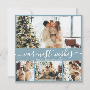 Cartes Pour Fêtes Annuelles Voeux les plus chauds Elégant 4 Photo Collage Noël