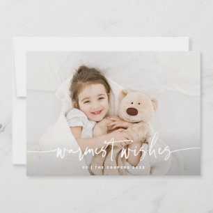Cartes Pour Fêtes Annuelles Voeux Les Plus Chauds Snuggings Script Hugs Vacanc