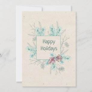 Cartes Pour Fêtes Annuelles Vœux personnalisés de fêtes avec sentiment et sign